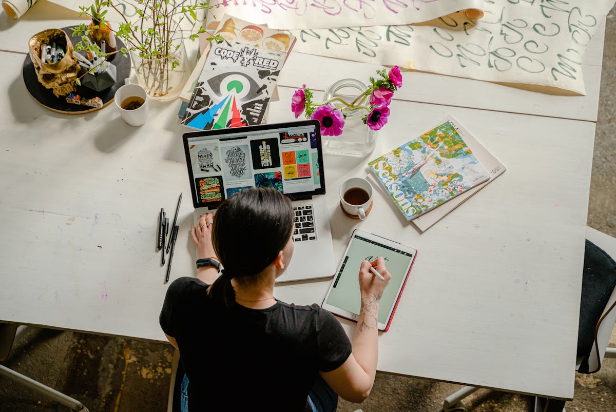 Entrepreneur working on business growth